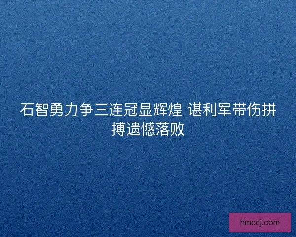 石智勇力争三连冠显辉煌 谌利军带伤拼搏遗憾落败
